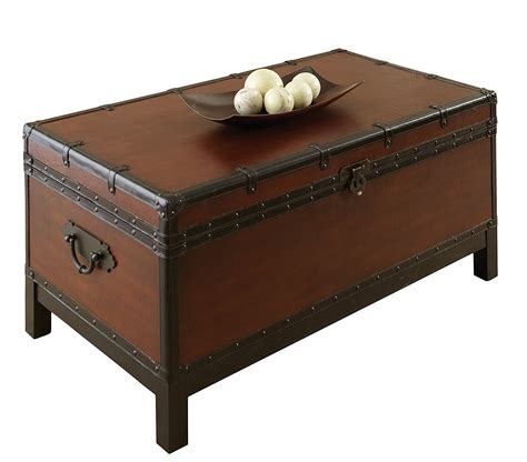 Steamer Trunk Coffee Table Plans / Large Titanic Steamer Trunk Coffee Table | plantationdesigns ...