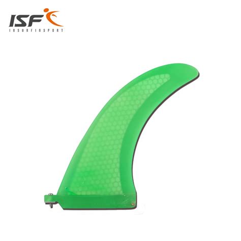 Green fiberglass paddle fins honeycomb paddle board fins center sup ...