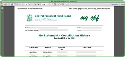 CPF Contribution History Statement Retrieval Guide - Standard Chartered Bank Singapore