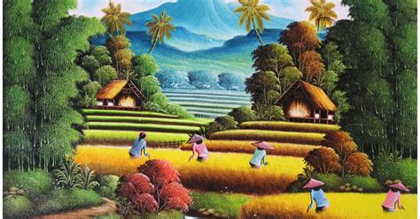 12 Lukisan Pemandangan Alam Adalah Karya Seni Berapa Dimensi Rudi Gambar - Riset