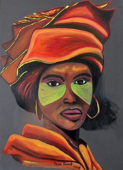 Xhosa lady Painting by Percy Pilane