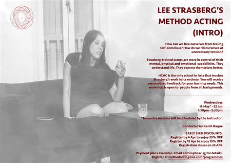 Lee Strasberg’s Method Acting (Introduction) - Events - Universe