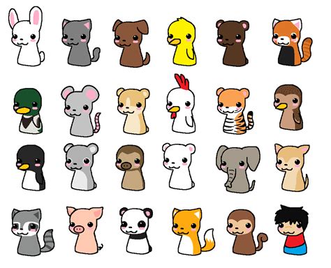 Chibi animals by Pixel-kit on DeviantArt