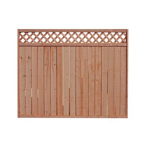 Severe Weather 6-ft H x 8-ft W Pressure Treated Spruce Lattice-Top ...