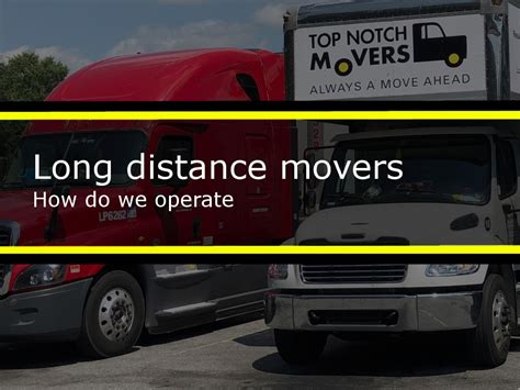 Long distance movers | All about them | Top Notch Movers