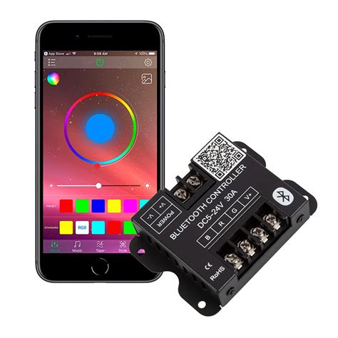 Lights & Lighting RGB Controlers DC5-24V RF WiFi LED RGB Strip light Controller phone with touch ...