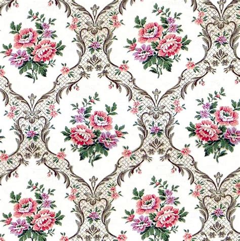 Dolls House Wallpaper 1/12th or 1/24th scale Floral Quality | Etsy