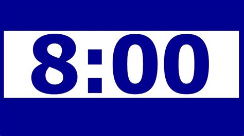 8 Minute Countdown Timer with Alarm - YouTube