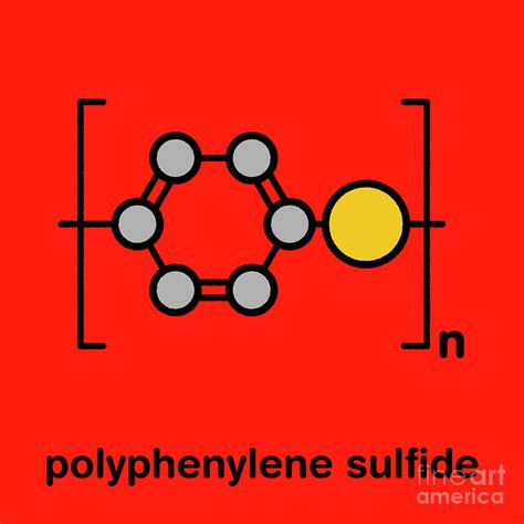 Polyphenylene Sulfide Polymer Chemical Structure Photograph by Molekuul/science Photo Library ...