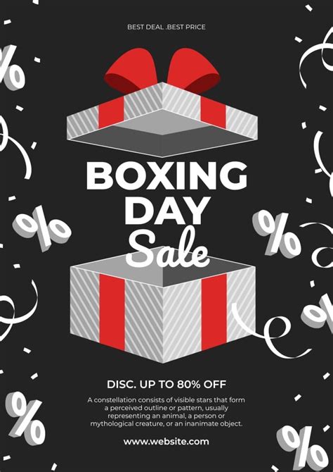 Free Best Deal Boxing Day Sale Poster template to edit