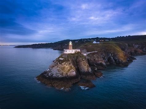 Baily Lighthouse in Ireland Near Dublin, Peninsula Sea Stock Image ...