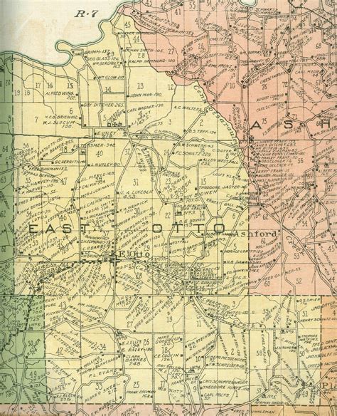 Cattaraugus County, NY Wall Map (1916)