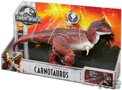 Carnotaurus Jurassic World Fallen Kingdom in doos (action attack) | Old ...