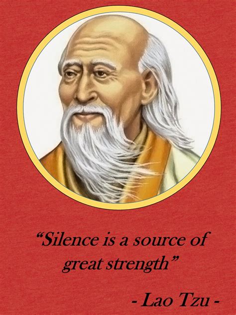 "[Quote] Lao Tzu - Silence" T-shirt by Garlaska | Redbubble