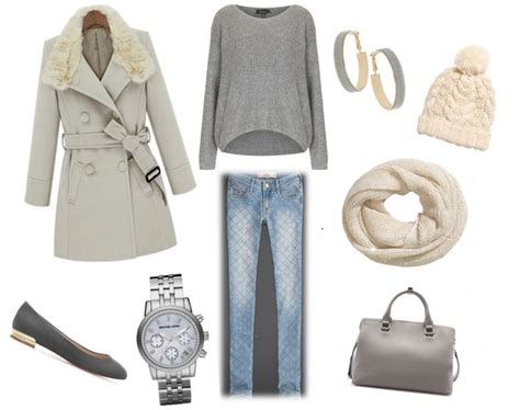 grey&cream outfit from blog.onelifewithstyle.com | Cream outfit, Cool ...