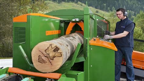 Modern Extreme Firewood Wood Processing Machine, Fastest ChainSaw Wood Cutting Machine Process ...