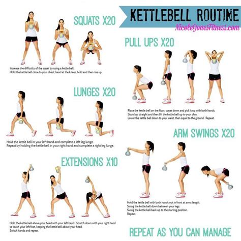 Kettle Bell Routine | Kettlebell workout routines, Kettlebell workouts for women, Full body ...