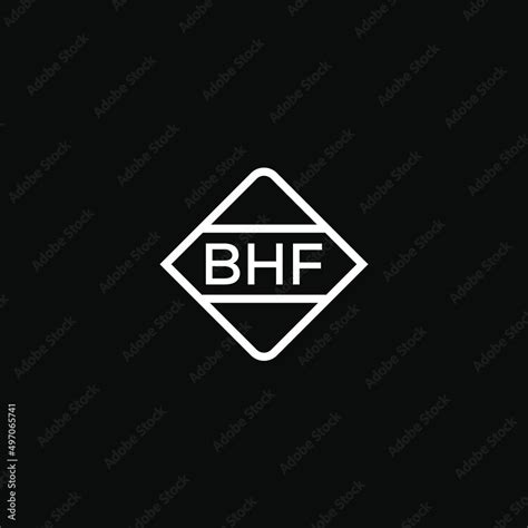 BHF letter design for logo and icon.BHF monogram logo.vector ...