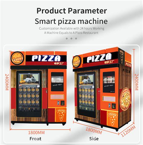 Indoor Hot Food Frozen Commercial Vending Machine Automatic Smart Pizza ...