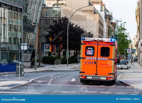 Emergency Medical Services of Fire Department in Hamburg Editorial Stock Image - Image of ...