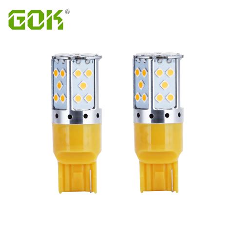 50pcs T20 7440 W21W LED 3030 35SMD Canbus LED Bulb Lamp Brake Light ...