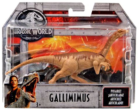 Jurassic World Fallen Kingdom Attack Pack Gallimimus Action Figure ...