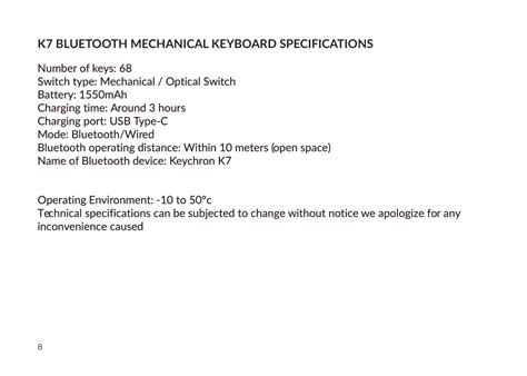 K7 Keyboard User Manual – Keychron | Mechanical Keyboards for Mac ...