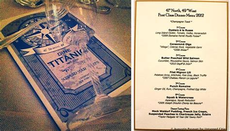 Dine Titanic Dinner Event. | Dining, Dinner event, Titanic