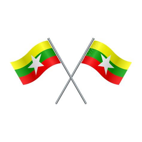 Myanmar Flag, Myanmar, Flag, National PNG and Vector with Transparent ...