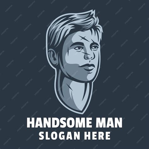 Premium Vector | Handsome man logo design vector