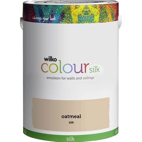 Wilko Oatmeal Silk Emulsion Paint 5L | Wilko