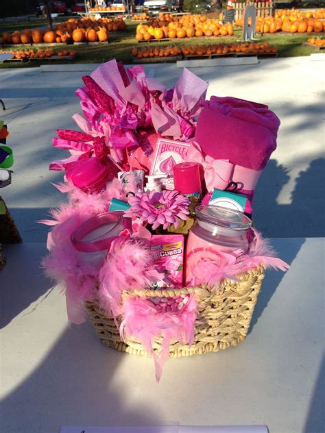 Think Pink Gift Basket for Silent Auction