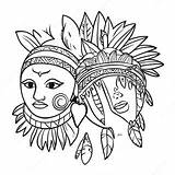 Cultural Indigenous Peoples Day Symbols Coloring Page  Pagescom sketch template