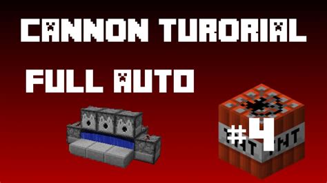 Minecraft - TNT Cannon (Tutorial) Full Auto Compact! - YouTube