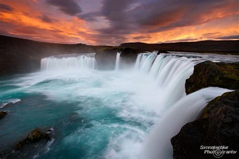 Sunset at Godafoss | Waterfalls | Iceland | Europe | Synnatschke ...