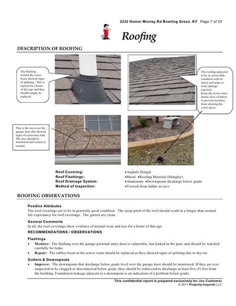 Roof Inspection Report Template