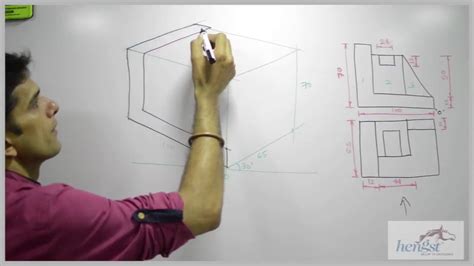 Isometric view - Engineering drawing 2014 May paper - YouTube