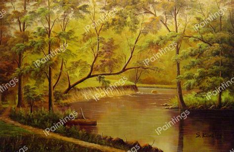 Woodland Interior Painting by Thomas Worthington Whittredge Reproduction | iPaintings.com