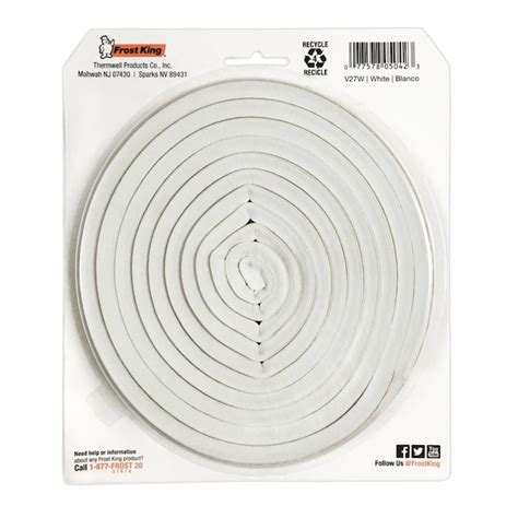 Frost King 10-ft x 1/2-in x 5/16-in White Rubber Foam Window ...