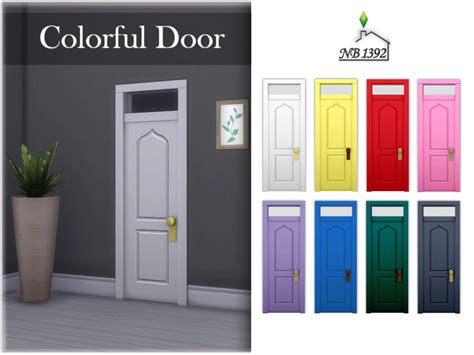 The Sims Resource - Colorful door