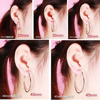 Hoop Earrings Size Chart