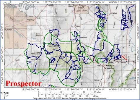 GREAT WESTERN TRAIL MAP UTAH - Toursmaps.com