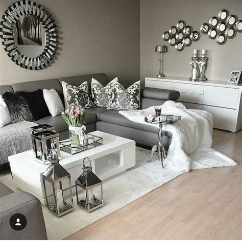 Dark grey living room, Living room grey, Living room decor gray