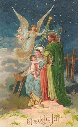 Victorian Christmas Cards Nativity