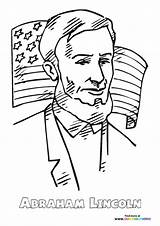 Abraham Lincoln  Coloring Pages For Kids sketch template