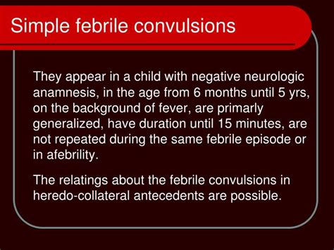 PPT - Febrile syndrome and febrile convulsions PowerPoint Presentation ...