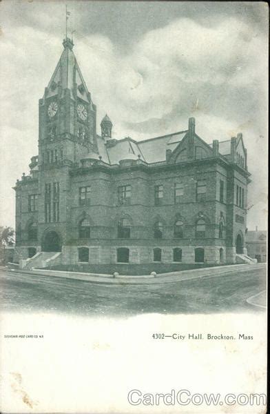 City Hall Brockton, MA Postcard