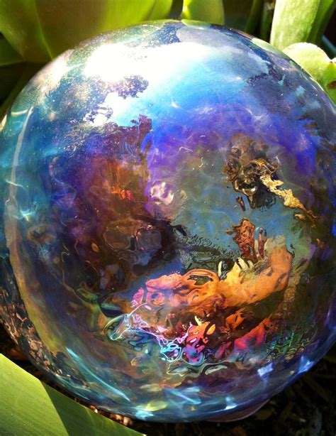 Garden glass sphere | Garden spheres, Art glass paperweight, Spheres