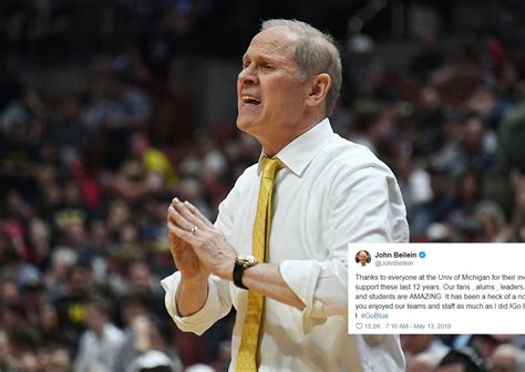 John Beilein Pens Emotional Farewell to University of Michigan After ...