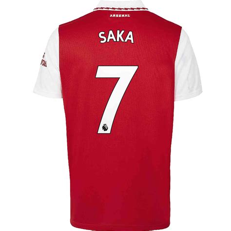 2022/23 adidas Bukayo Saka Arsenal Home Jersey - SoccerPro